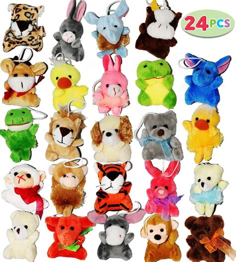 Joyin Toy 24 Pack Of Mini Animal Plush Toy Assortment 24 Units 3 Each