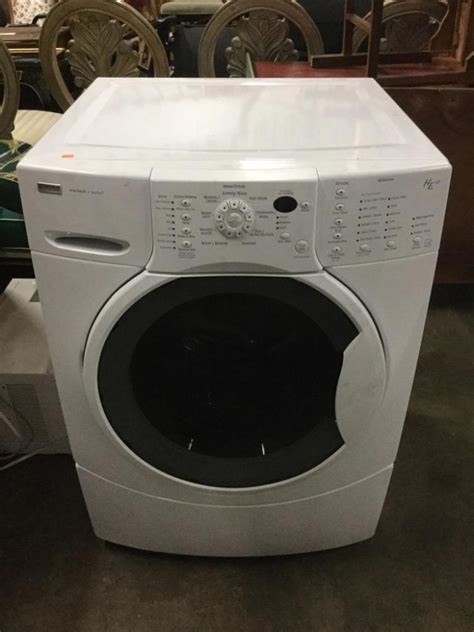 The washer's spots an interior capacity of up to 4.5cu. Sold Price: Sears Kenmore front loading washing machine ...