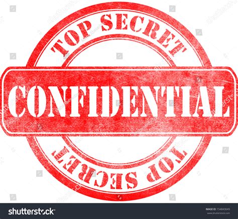 Stamp Confidential Top Secret Stock Illustration 154843049 Shutterstock