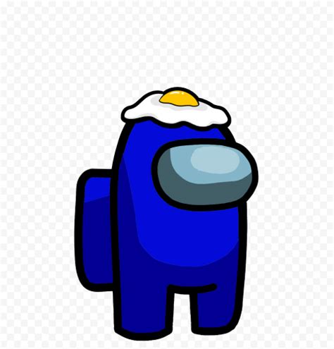 Hd Dark Blue Among Us Crewmate Character With Egg Png Citypng