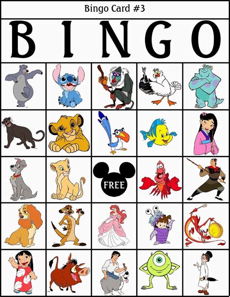 €37,95 precio habitual €39,95 en oferta. Bingo de Personajes Disney, para Imprimir Gratis. | Disney ...