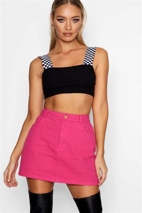 Click Here To Find Out About The Denim Mini Skirt From Boohoo Part Of Our Latest Boohoo Blue