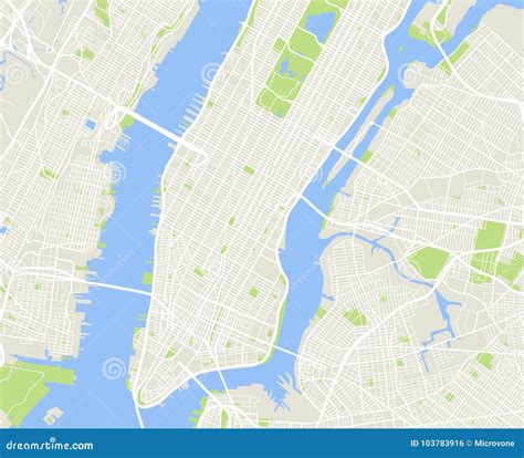 Manhattan Administrative Map Stock Image 70577269
