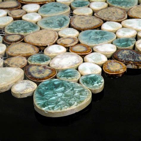 Porcelain Tile Pebbles Random Bricks Glazed Ceramic Mosaic