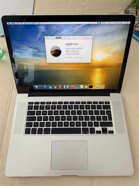 Apple Macbook Pro 15 Late 2015 Model Intel Core I7 16gb Ram 256gb