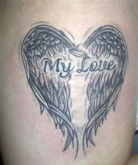 Heart Shaped Angel Wings Tattoo Cool Tattoos Bonbaden
