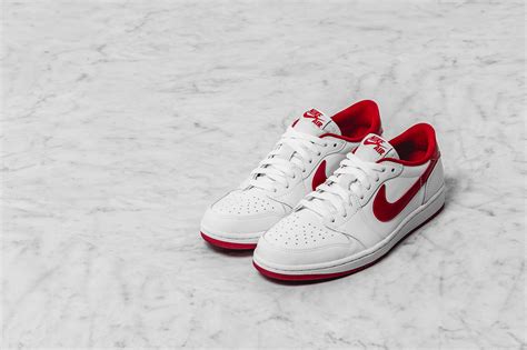 White / bright citrus style #: Air Jordan 1 Retro Low OG White/ Varsity Red - Still ...