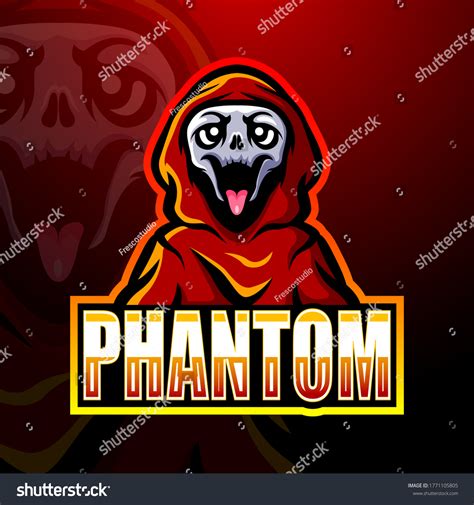 Skull Phantom Mascot Esport Logo Design Stock Vector Royalty Free