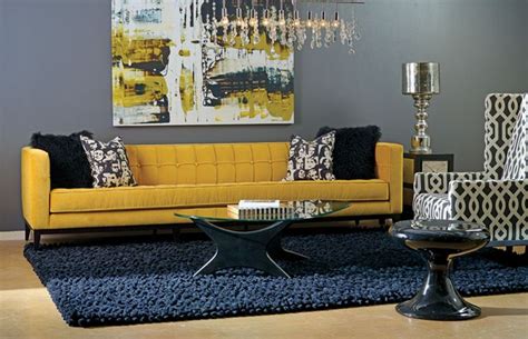 Blue brown living room decor navy and ideas maroup co. Mustard and gray! | Blue living room decor, Yellow decor ...