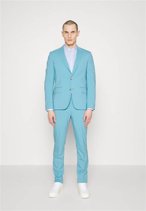 Paul Smith Tailored Fit Button Suit Anzug Light Bluehellblau
