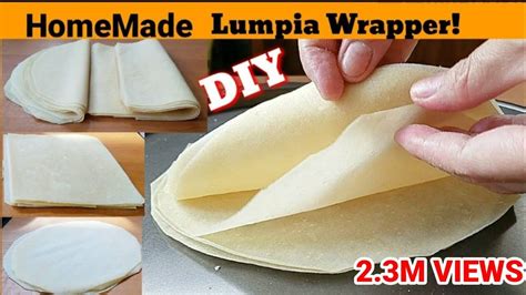 How To Make LUMPIA WRAPPERS DIY LUMPIA WRAPPERS EGG ROLLS WRAPPERS