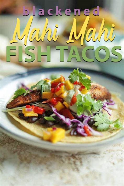 I add it to everything, my meats, or eat it with crackers, sometimes i just eat it alone, and the best part is how healthy this salsa is fabulous. Blackened Mahi Mahi Fish Tacos Recipe with Mango Salsa