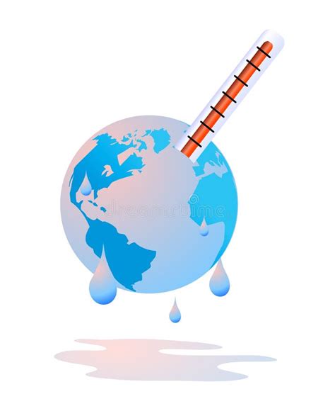 Earth Is Sweating By Global Warming Stock Vector Illustration Of