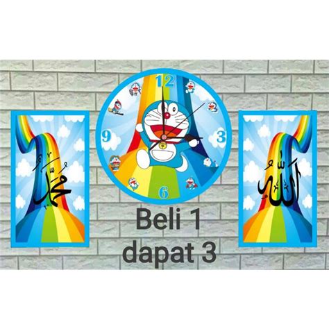 Jual Jam Dinding Karakter Free Phigura 2pcs Shopee Indonesia