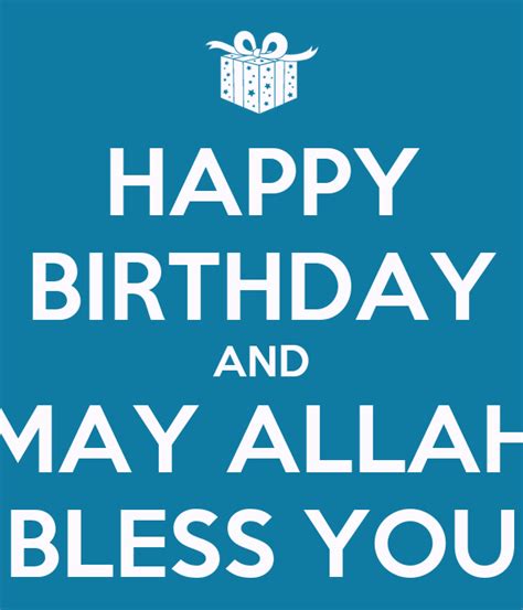 Wish you a very very happy birthday. HAPPY BIRTHDAY AND MAY ALLAH BLESS YOU Poster | C | Keep ...