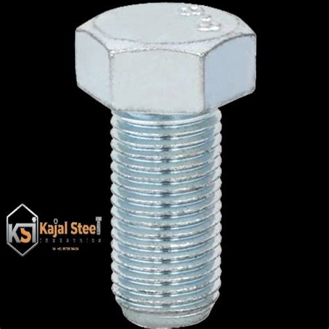 Mild Steel Half Thread Threaded Bolt For Industrial Diameter Mm