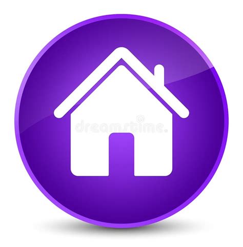 Home Icon Elegant Purple Round Button Stock Illustration Illustration