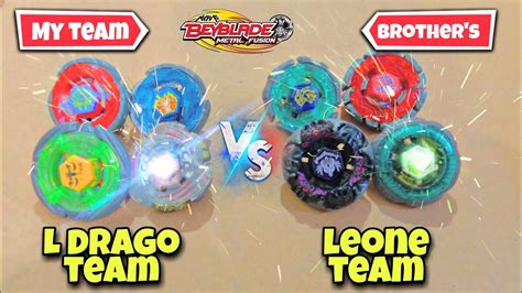 L Dargo Team Vs Leone Team Beyblades Metal Fight Beyblades Pocket Toon Youtube