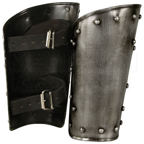Dark Warrior Arm Bracers Mci 2581 By Medieval Armour Leather Armour