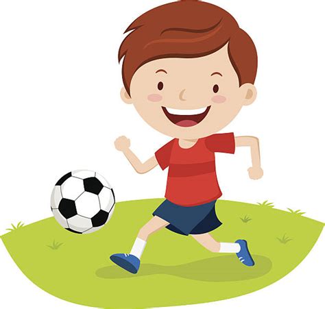 Boy Football Clip Art Vector Images And Illustrations Istock