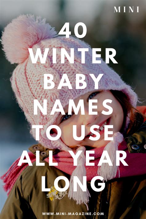 40 Beautiful Winter Baby Names To Add To Your List Baby Names Baby