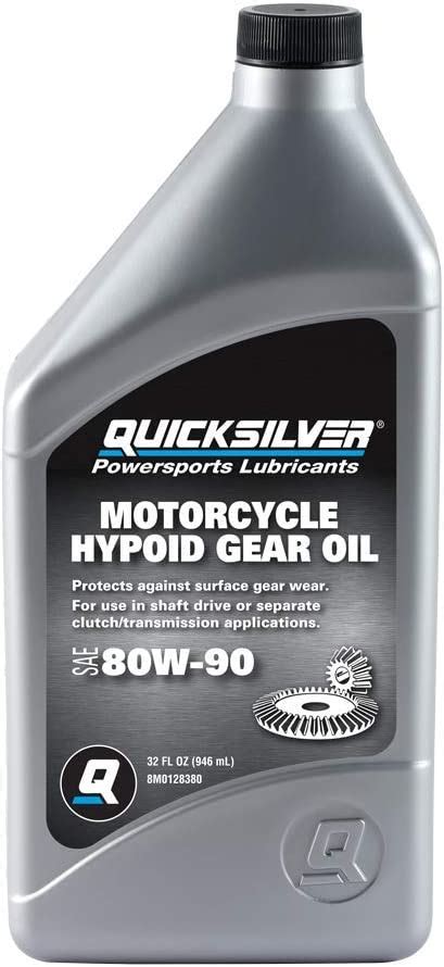 Buy Quicksilver 8m0128380 80w 90 Motorcycle Hypoid Gear Oil 1 Quart