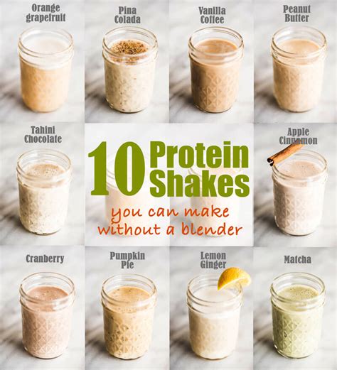 10 Easy Protein Shake Recipes You Can Make Without A Blender Omnivores Cookbook