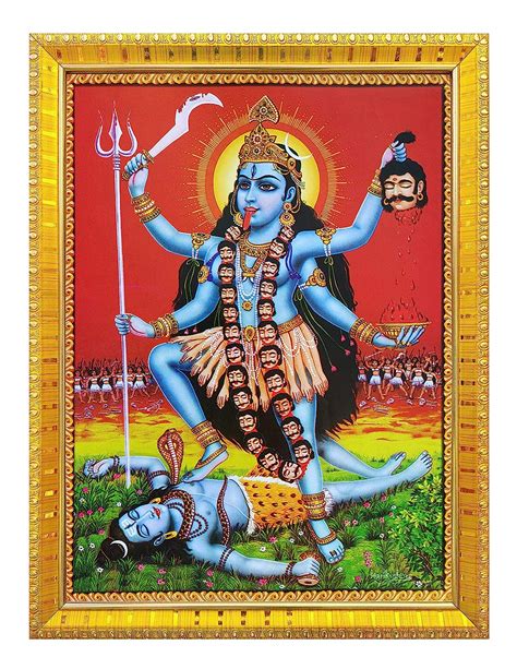Koshtak Goddess Kalimaa Kalimahakali Maa Standing On Shivashiv Ji