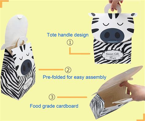 Buy Animal Goodie Bags For Kids Birthday Party Favor Boxes For Baby