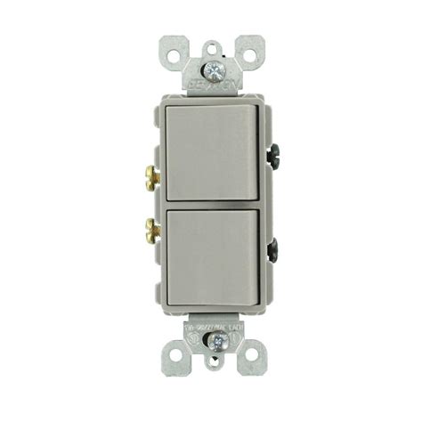 Leviton 15 Amp Decora Commercial Grade Combination Two Single Pole