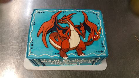 A Hand Illustrated Charizard Is Featured On This Pokemon Quarter Sheet Pokemon Birthday Party