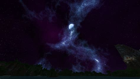 This Is Texture Pack Has A Pretty Cool Night Sky Doku Rpg Minecraft