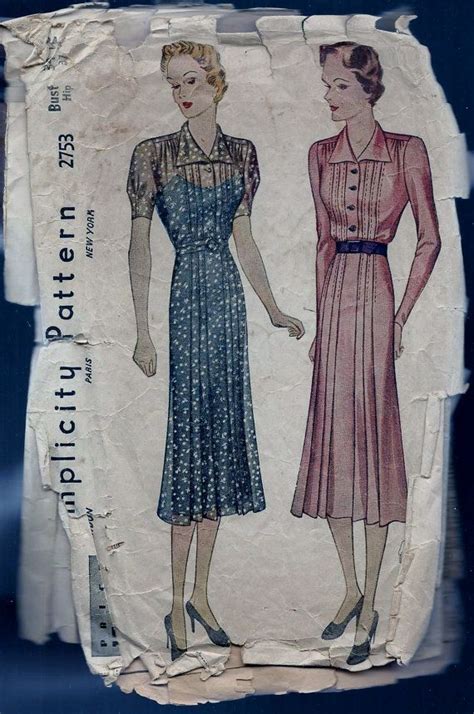 Pin On 1930s Vintage Patterns And Fashion