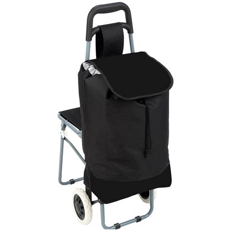 This chair was designed around a foldable steel frame and holds up to 200 lbs. Maxam® Trolley Bag with Folding Chair - 235797, Gear ...