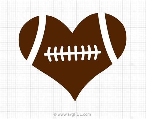 Free Heart Shaped Football Svg 96 Best Free Svg File