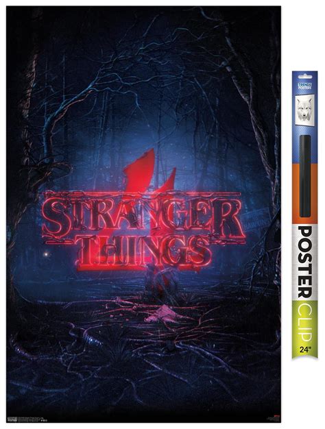 Netflix Stranger Things Season 4 Logo Premium Poster And Poster Clip