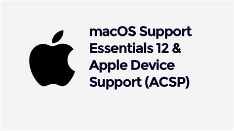Macos Support Essentials 13 And Apple Device Support Ventura 101 Apl