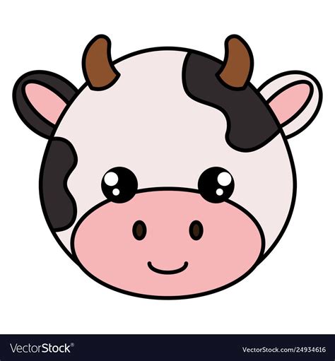 How To Draw A Cow Face Easy Easy Drawing Step