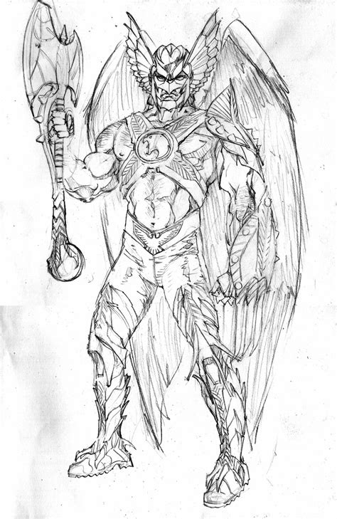 Character Model Hawkman By Joe Bennett The Savage Hawkman