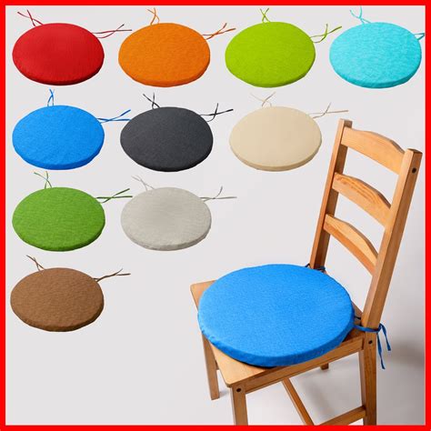 Chartres linen cotton washing kitchen cushion cover/cushion cover only!/. Details about ROUND Bistro Circular Chair Cushion SEAT PADS Kitchen Dining REMOVABLE cover NEW ...