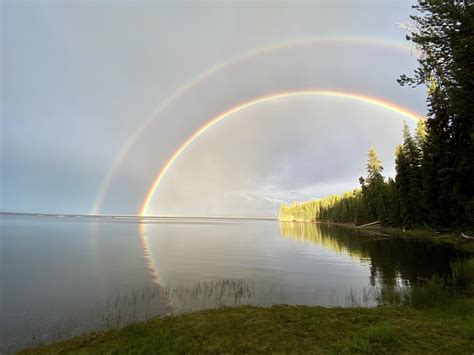 Double Rainbow In Yellowstone Np Rpics
