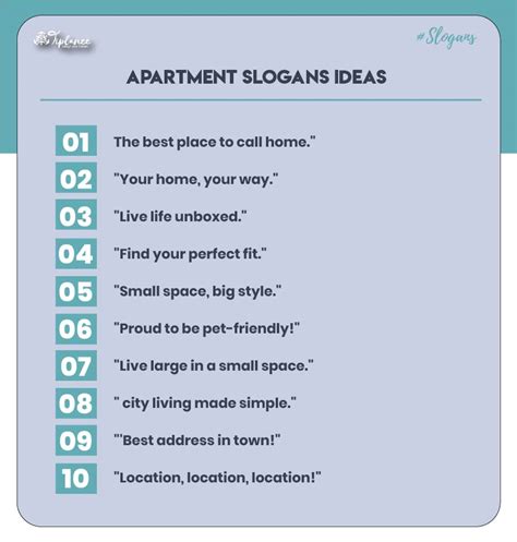 101 Best Apartment Slogans Ideas And Taglines Tiplance