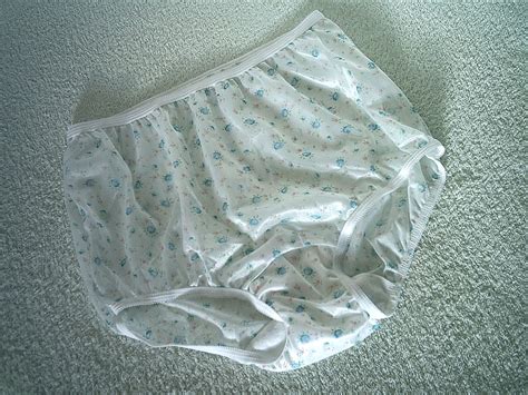 ladies silky white nylon tricot full brief panties vintage ditsy rose print s ebay