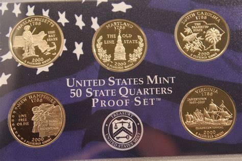 2000 Us Mint 50 State Quarters Proof Set Ebay