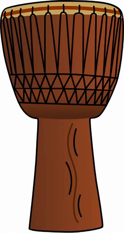 African Drum Drums Clipart Clip Instrument Bongo