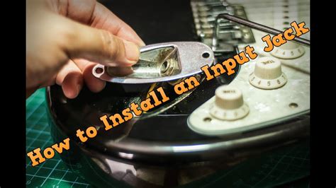 How To Install An Input Jack On Your Guitar Youtube
