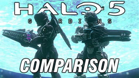Halo 5 Guardians Beam Rifle And Halo 2 Beam Rifle Comparison Youtube