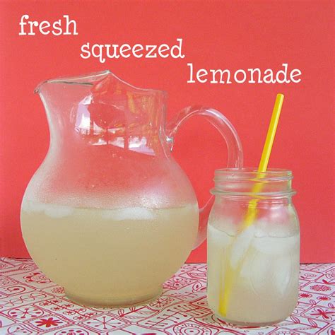 Fresh Squeezed Lemonade Recipe Shiny Happy World