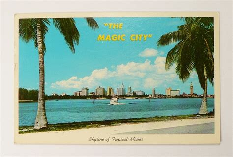 Miami Florida Vintage Color Postcard 1960s Rppc Miami Etsy Magic