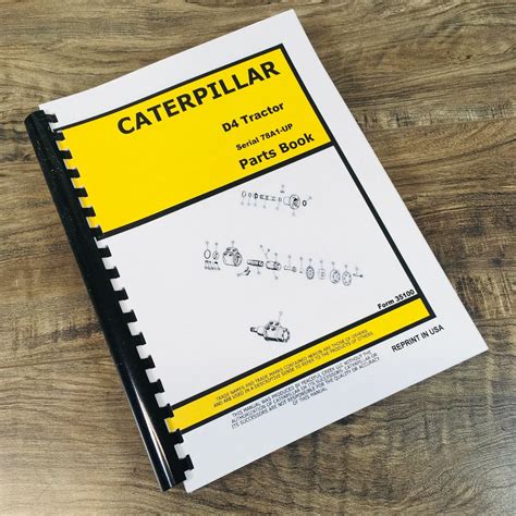 Caterpillar D4 Crawler Tractor Parts Manual Catalog Book Assembly Sn